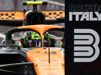 Lando Norris of McLaren after the Formula 1 Italian Grand Prix at Autodromo Nazionale di Monza in Monza, Italy on September 1, 2024. (