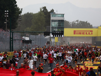 Fans after the Formula 1 Italian Grand Prix at Autodromo Nazionale di Monza in Monza, Italy on September 1, 2024. (