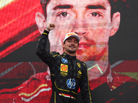 Charles Leclerc of Ferrari after the Formula 1 Italian Grand Prix at Autodromo Nazionale di Monza in Monza, Italy on September 1, 2024. (