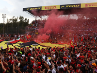 Fans after the Formula 1 Italian Grand Prix at Autodromo Nazionale di Monza in Monza, Italy on September 1, 2024. (