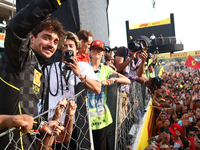 Charles Leclerc of Ferrari after the Formula 1 Italian Grand Prix at Autodromo Nazionale di Monza in Monza, Italy on September 1, 2024. (