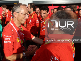 Benedetto Vigna and Frederic Vasseur after the Formula 1 Italian Grand Prix at Autodromo Nazionale di Monza in Monza, Italy on September 1,...