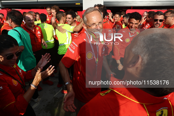 Benedetto Vigna and Frederic Vasseur after the Formula 1 Italian Grand Prix at Autodromo Nazionale di Monza in Monza, Italy on September 1,...