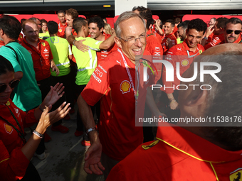 Benedetto Vigna and Frederic Vasseur after the Formula 1 Italian Grand Prix at Autodromo Nazionale di Monza in Monza, Italy on September 1,...