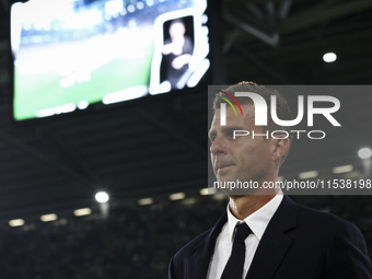 Juventus coach Thiago Motta looks on during the Serie A football match number 3 between Juventus and Roma in Turin, Italy, on September 1, 2...