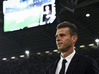 Juventus coach Thiago Motta looks on during the Serie A football match number 3 between Juventus and Roma in Turin, Italy, on September 1, 2...