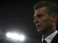 Juventus coach Thiago Motta looks on during the Serie A football match number 3 between Juventus and Roma in Turin, Italy, on September 1, 2...