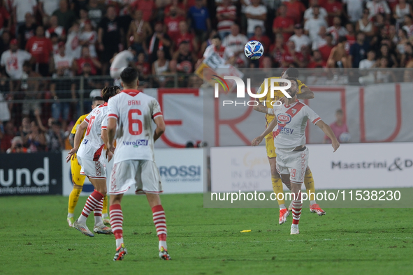 Stefano Cella of Mantova 1911 participates in the Italian Serie B soccer championship match between Mantova Calcio 1911 and US Salernitana 1...