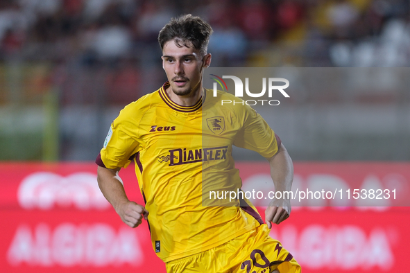 Szymon Wlodarczyk of US Salernitana 1919 during the Italian Serie B soccer championship football match between Mantova Calcio 1911 and US Sa...