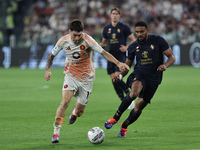 Matias Soule during the Serie A 2024-2025 match between Juventus and Roma in Turin, Italy, on September 1, 2024 (