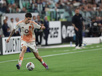 Matias Soule during the Serie A 2024-2025 match between Juventus and Roma in Turin, Italy, on September 1, 2024 (