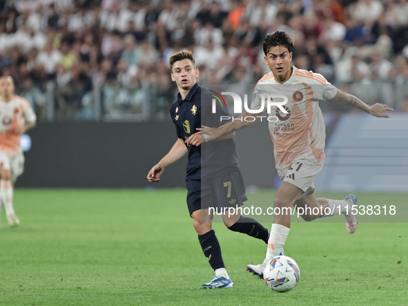 Paulo Dybala during the Serie A 2024-2025 match between Juventus and Roma in Turin, Italy, on September 1, 2024 