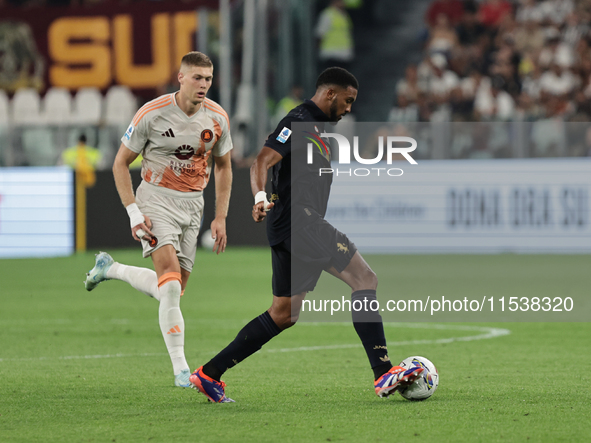 Bremer during the Serie A 2024-2025 match between Juventus and Roma in Turin, Italy, on September 1, 2024 