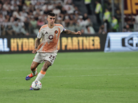 Gianluca Mancini during the Serie A 2024-2025 match between Juventus and Roma in Turin, Italy, on September 1, 2024 (