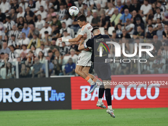 Eldor Shomurodov during the Serie A 2024-2025 match between Juventus and Roma in Turin, Italy, on September 1, 2024 (