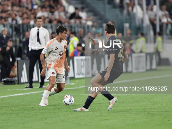 Paulo Dybala during the Serie A 2024-2025 match between Juventus and Roma in Turin, Italy, on September 1, 2024 