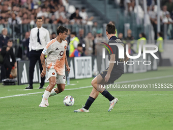 Paulo Dybala during the Serie A 2024-2025 match between Juventus and Roma in Turin, Italy, on September 1, 2024 (