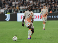 Kouadio Kone during the Serie A 2024-2025 match between Juventus and Roma in Turin, Italy, on September 1, 2024 (