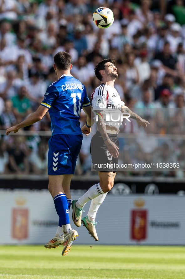 Kaan Caliskaner , Claude Goncalves during PKO Ekstraklasa match Legia Warsaw vs Motor Lublin in Warsaw, Poland on 01 September, 2024. 