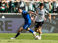 Kaan Caliskaner , Bartosz Kapustka during PKO Ekstraklasa match Legia Warsaw vs Motor Lublin in Warsaw, Poland on 01 September, 2024. (