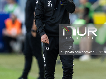 Coach Mateusz Stolarski during PKO Ekstraklasa match Legia Warsaw vs Motor Lublin in Warsaw, Poland on 01 September, 2024. (