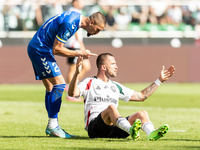 Sebastian Rudol , Tomas Pekhart during PKO Ekstraklasa match Legia Warsaw vs Motor Lublin in Warsaw, Poland on 01 September, 2024. (