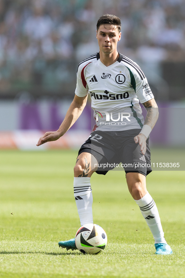 Sergio Barcia during PKO Ekstraklasa match Legia Warsaw vs Motor Lublin in Warsaw, Poland on 01 September, 2024. 