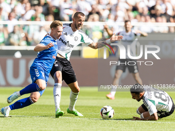 Arkadiusz Najemski , Tomas Pekhart , Luquinhas  during PKO Ekstraklasa match Legia Warsaw vs Motor Lublin in Warsaw, Poland on 01 September,...