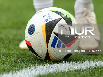 Fussballliebe ball, PKO Ekstraklasa match Legia Warsaw vs Motor Lublin in Warsaw, Poland on 01 September, 2024. (