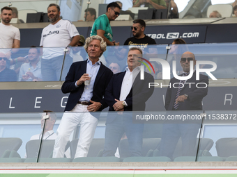 Dariusz Mioduski, Cezary Kulesza, Michal Proboierz during PKO Ekstraklasa match Legia Warsaw vs Motor Lublin in Warsaw, Poland on 01 Septemb...