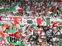 Legia fans during PKO Ekstraklasa match Legia Warsaw vs Motor Lublin in Warsaw, Poland on 01 September, 2024. (