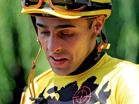 Jockey Leo Salles leaves the paddock ahead of the fourth race at Woodbine Racetrack in Toronto, Canada, on September 1, 2024. (