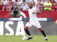 Marcos do Nascimento ''Marcao'' of Sevilla FC controls the ball during the La Liga EA Sports match between Sevilla FC and Girona CF at Nuevo...