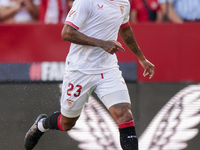 Marcos do Nascimento ''Marcao'' of Sevilla FC runs with the ball during the La Liga EA Sports match between Sevilla FC and Girona CF at Nuev...