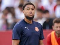 Arnau Danjuma of Girona FC during the La Liga EA Sports match between Sevilla FC and Girona CF at Nuevo Mirandilla in Seville, Spain, on Sep...