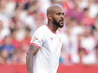 Marcos do Nacimiento ''Marcao'' of Sevilla FC is in action during the La Liga EA Sports match between Sevilla FC and Girona CF at Nuevo Mira...