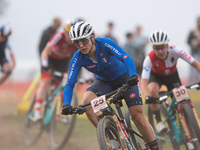 Chiara Teocchi of Italy participates in the UCI Mountain Bike World Championships Women in Pal Arinsal, Andorra, on September 1, 2024. (