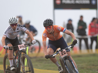 Anne Terpstra of the Netherlands participates in the UCI Mountain Bike World Championships Women in Pal Arinsal, Andorra, on September 1, 20...