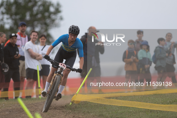 Jenny Rissveds of Sweden competes in the UCI Mountain Bike World Championships Women in Pal Arinsal, Andorra, on September 1, 2024. 