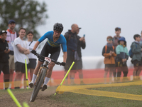 Jenny Rissveds of Sweden competes in the UCI Mountain Bike World Championships Women in Pal Arinsal, Andorra, on September 1, 2024. (