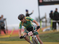 Candice Lill of South Africa participates in the UCI Mountain Bike World Championships Women in Pal Arinsal, Andorra, on September 1, 2024....