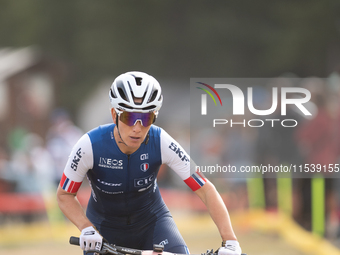 Candice Lill of South Africa participates in the UCI Mountain Bike World Championships Women in Pal Arinsal, Andorra, on September 1, 2024....