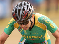 Candice Lill of South Africa participates in the UCI Mountain Bike World Championships Women in Pal Arinsal, Andorra, on September 1, 2024....