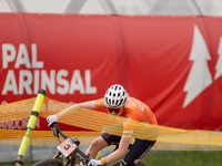 Puck Pieterse of Nederland participates in the UCI Mountain Bike World Championships Women in Pal Arinsal, Andorra, on September 1, 2024. (