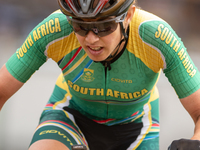 Candice Lill of South Africa participates in the UCI Mountain Bike World Championships Women in Pal Arinsal, Andorra, on September 1, 2024....