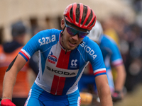 Jan Zatloukal of the Czech Republic competes in the UCI Mountain Bike World Championships Men Under 23 Race in Pal Arinsal, Andorra, on Sept...