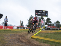 Dario Lillo of Switzerland competes in the UCI Mountain Bike World Championships Men Under 23 Race in Pal Arinsal, Andorra, on September 1,...