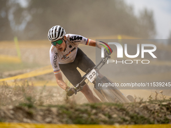 David List of Germany participates in the UCI Mountain Bike World Championships Men in Pal Arinsal, Andorra, on September 1, 2024. (