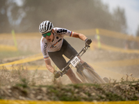 David List of Germany participates in the UCI Mountain Bike World Championships Men in Pal Arinsal, Andorra, on September 1, 2024. (