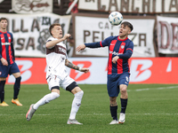 Matias Reali of San Lorenzo plays during the match between Platense and San Lorenzo as part of Liga Profesional 2024 at Estadio ''Ciudad de...